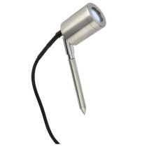 ML Knightsbridge SPIKEB Stainless Steel High Power Garden Spike Light Blue LEDs IP65 1W 12V