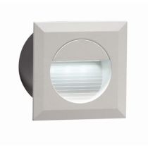 ML Knightsbridge NH019W White Aluminium Recessed SMD LED Square Guide Light IP54 1.2W 230V