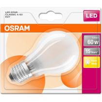 OSRAM A60 Frosted 8.5-60W B22 2700K Non-Dimmable 806lm