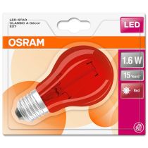 Osram LED Star 1.6W GLS E27 Red