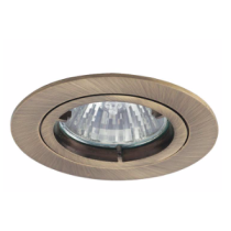 Ansell Twistlock GU10 50W Die-Cast Downlight Antique Brass