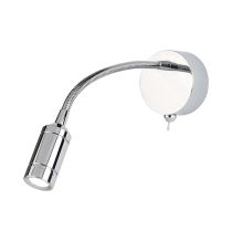Searchlight 2256CC Flexy 1W Chrome 3000K LED Wall / Reading Light