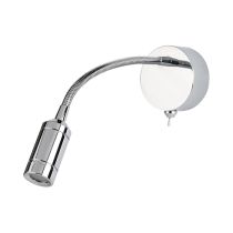 Searchlight 2256CC Flexy 1W Chrome 3000K LED Wall / Reading Light