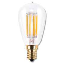 SegulaLED 50216 4.7w Radio Style Clear 100mm E14 280lm 2200k Dimmable