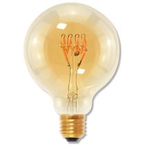 Segula50535 Design Line LED Globe 95 Curved Gold 4W-15W E27 2000k