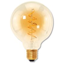 Segula50536 Design Line LED Globe 95 Curved Spiral Gold 4W-15W E27 2000k