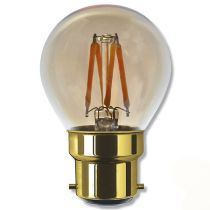 SegulaLED Vintage Line 50834 3w Golf Ball Gold B22 200lm 2000K