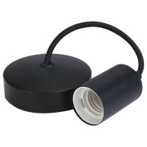 Selectric 6 Inch E27 Contemporary Decorative Pendant Set Matt Black