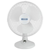 Status 12 Inch Oscillating Desk Fan - White