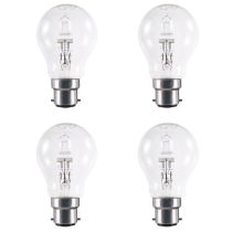 Sylvania 70W Halogen B22 GLS Clear - 4 PACK