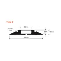 Vulcascot HAZ/2 Snap Fit Hazard Warning Flexible Cable Protector - 9m