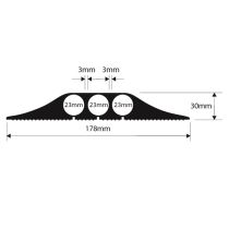 Vulcascot Industrial FFF Cable Protector - Black 4.5m
