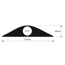 Vulcascot Industrial J Cable Protector - Black 1.5m