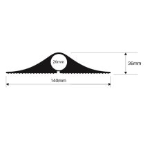 Vulcascot Industrial VCP26 Cable Protector - Black 4.5m
