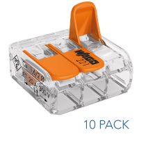 Wago 221-413 3Way Lever Connector 10 Pack