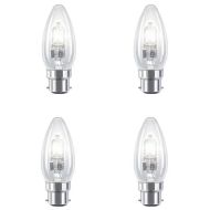 18W B22 B35 Halogen Candle - 4 PACK