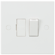 Knightsbridge SN6300 (10 PACK) Square Edge White Switched Fused Connection Spur Unit 13A