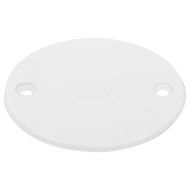 PVC Conduit 66mm Circular Box Lid - White 