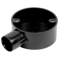 PVC Conduit Terminal Box - 20mm Black