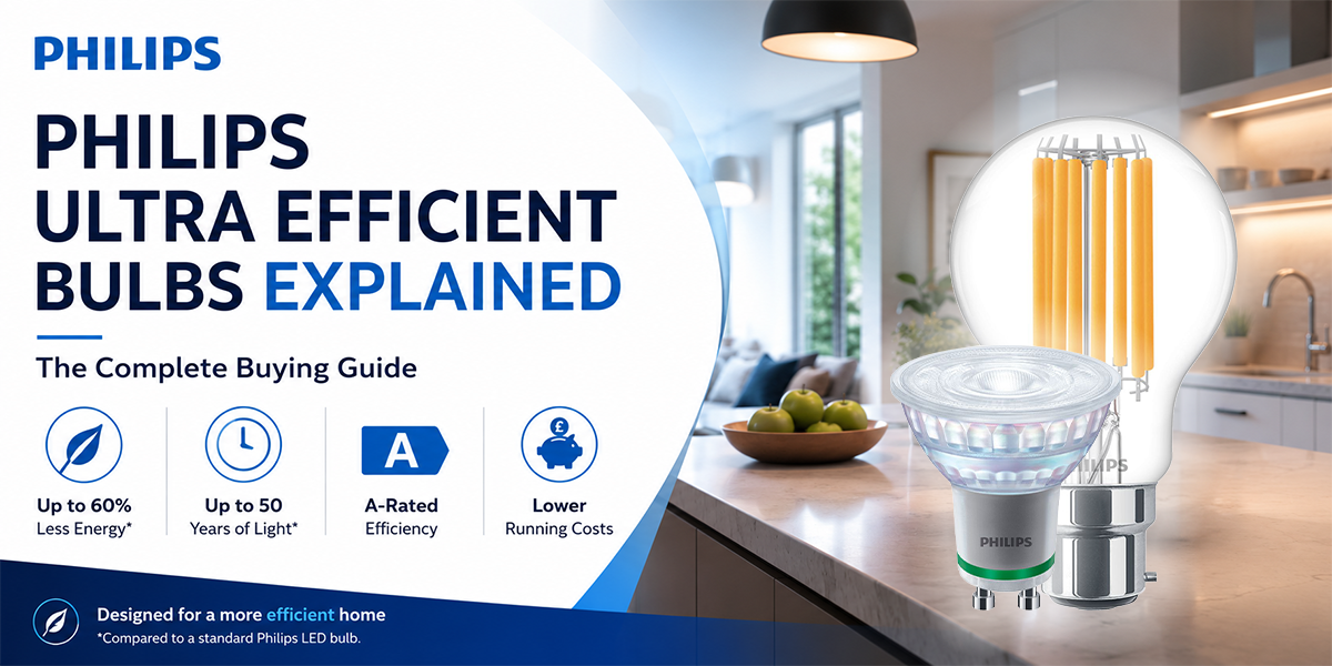 infographic on Philips Ultra Efficient Bulbs Buying Guide