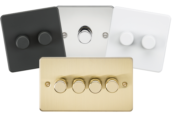 a selection of dimmer switches to compliment any home's decor