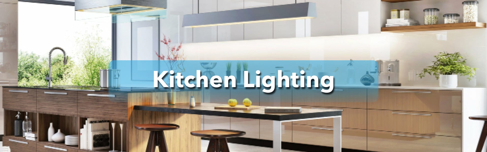 Kitchen lighting range at Lightsave home store