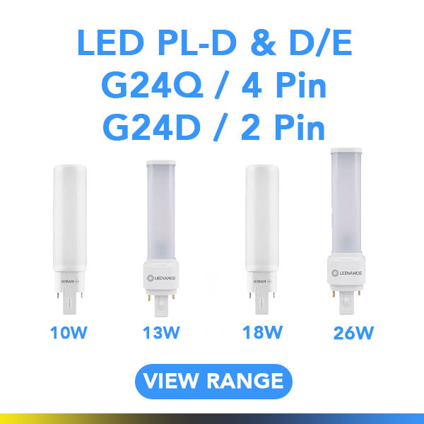 led dulux d plug in cfl replacement lamps