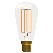 BELL 60130 4W BC/B22 Vintage Squirrel Cage LED Lamp, Amber, 2700K