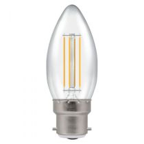 Crompton LED Candle Filament Clear • 5W • 2700K • BC - B22d (7130)