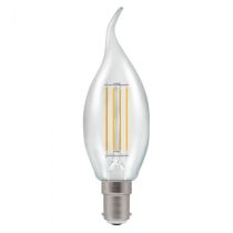 Crompton 5W SBC Dimmable LED Candle Filament Clear Bent Tip