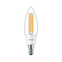 Philips Master Ultra Efficient LED 2.3W E14 Filament Candle Bulb Cool White