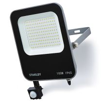Stanley 100W LED Floodlight Black/Anthracite with PIR