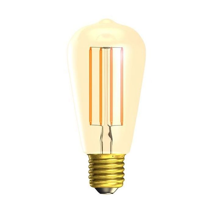 BELL 01469 4W ES/E27 Vintage Squirrel Cage Dimmable LED Lamp, Amber, 2000K