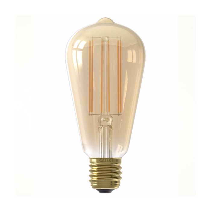 Calex Filament LED Rustic Lamps 240V 4W 2100K Gold Dimmable