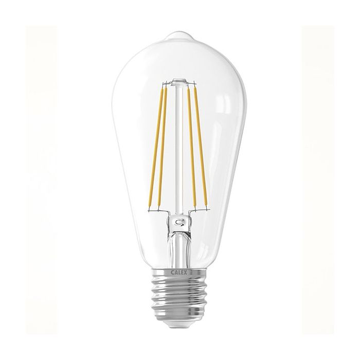 Calex Filament LED Rustic Lamps 240V E27 6W 2300K Clear Dimmable
