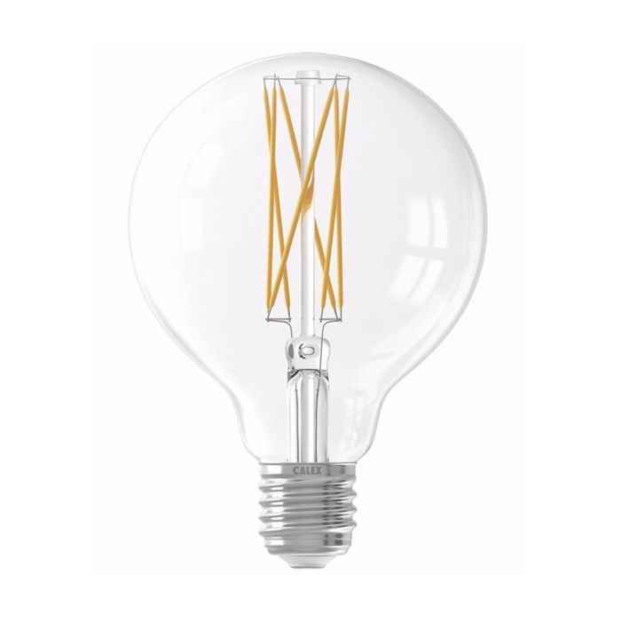 Calex Filament LED Globe Lamps 4W E27 2300K Clear Dimmable 