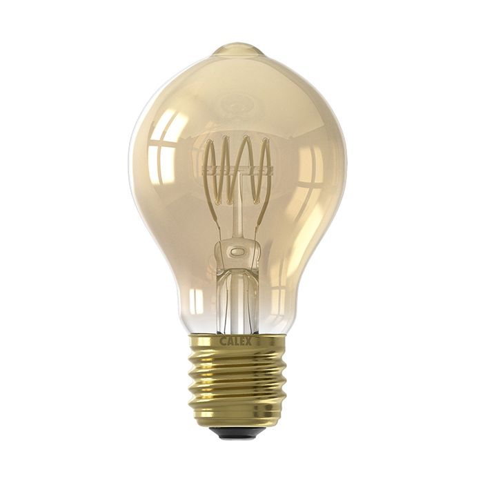 Calex Flex Filament GLS LED lamp E27 4W 2100K Gold Dimmable