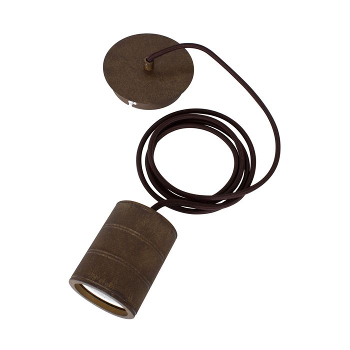 Calex Retro pendant, antique-bronze fittings E40 (2 mtr wire)