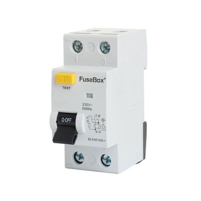 FuseBox 100A 2 Pole Time Delayed Type A RCD