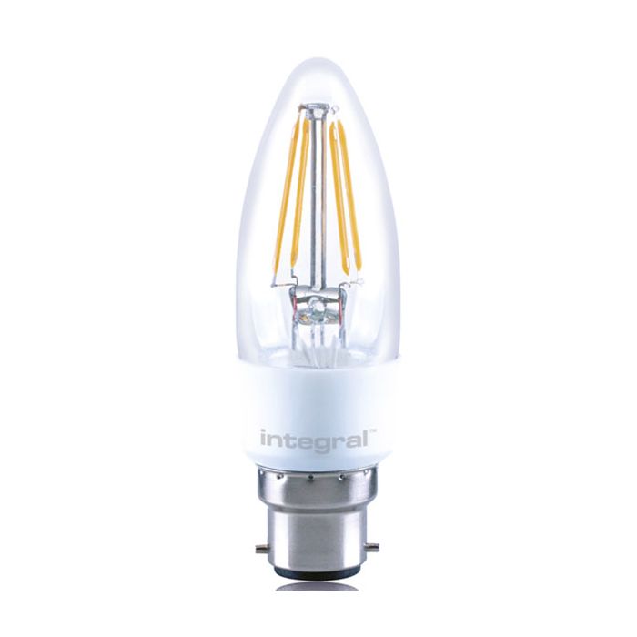 Integral Candle Omni-Lamp 4.5W 401101 (36W) 2700K 420lm B22 Dimmable 330 deg Beam Angle