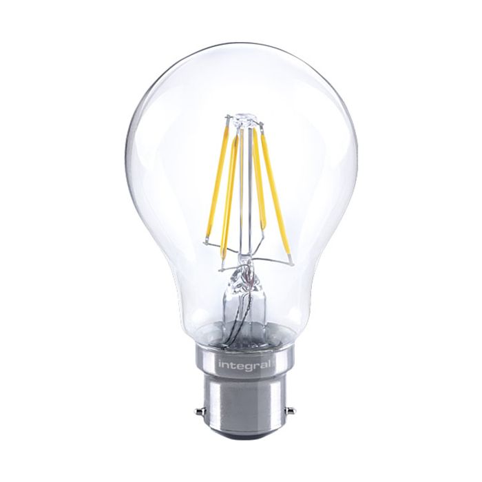 Integral Classic Globe 158296 (GLS) Filament Omni-Lamp B22 8W (75W) 2700K 1055lm Dimmable 330 deg Beam Angle