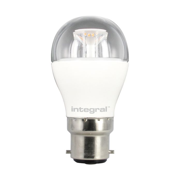 Integral LED 6.5W Mini Globe BC (B22) 2700K Clear Finish