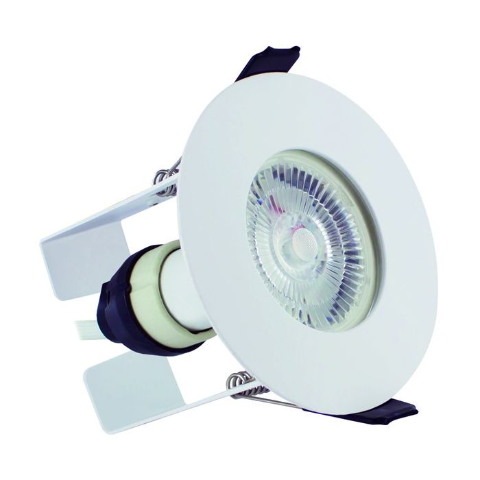 Integral LED White Round Fire-Rated Downlight With Insulation Guard