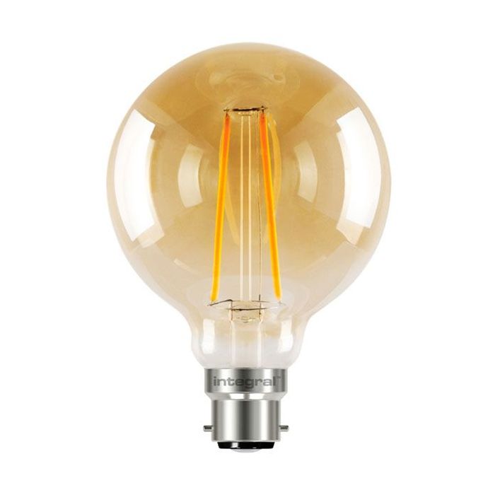Integral Sunset Vintage Globe 125mm 2.5W 436358 (40W) 1800K 170lm B22 Non-Dimmable Lamp