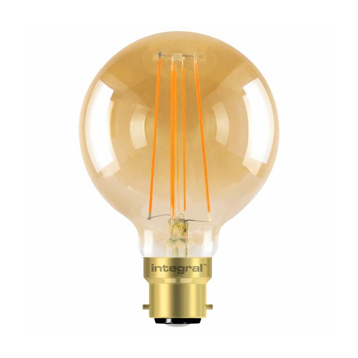 Integral Sunset Vintage Globe 125mm 5W 464061 (40W) 1800K 380lm B22 Dimmable Lamp