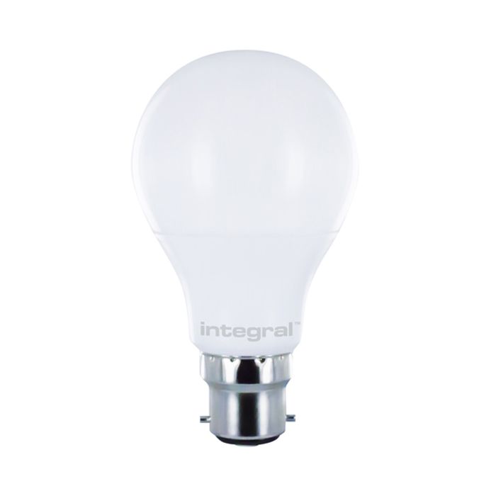 Integral LED 9.5W-60W Classic Globe GLS 2700K B22 Non-Dimmable Frosted Lamp