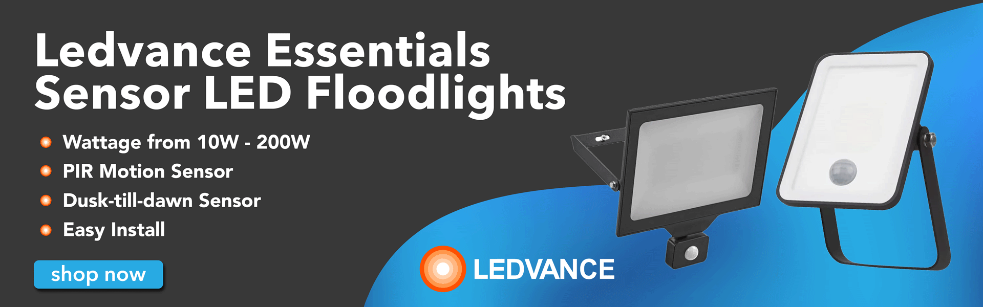 ledvance essentials sensor floodlights